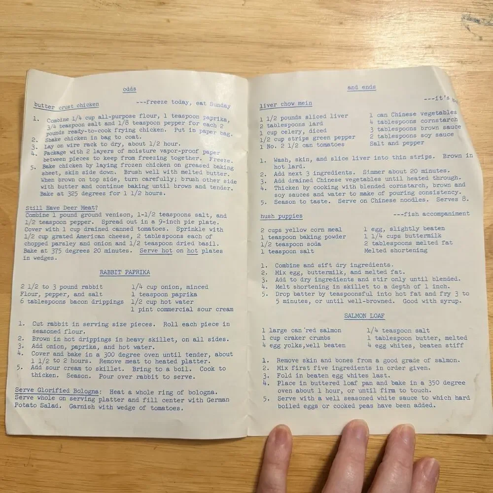 Road To Easy Eating Recipe Booklet Vintage 1960 Wisconsin Power and Light Co